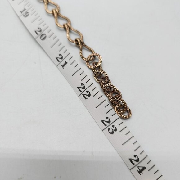 Vintage Designer Gold Tone Coin Necklace With Angel Motif Turquoise Accents - Picture 11 of 11